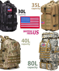 30L/40L/80L Military Outdoor Tactical Shoulder Backpack Camping Hiking Bag