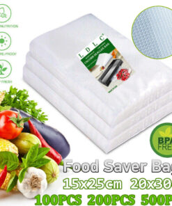 LDLC 500 Quart Vacuum Sealer Bags Embossed Food Saver Storage rools FDA approved